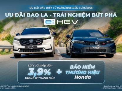 Thông tin doanh nghiệp - Chương trình khuyến mại của các dòng xe ô tô Honda trong tháng 5 năm 2025