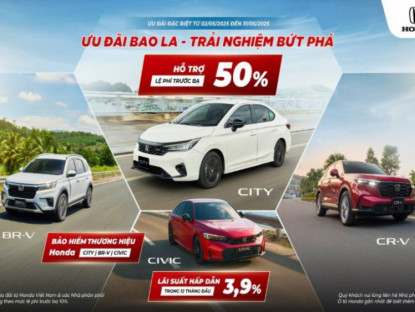 Thông tin doanh nghiệp - Chương trình khuyến mại của các dòng xe ô tô Honda trong tháng 5 năm 2025