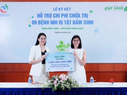 Thông tin doanh nghiệp - Giọt Lành đồng hành cùng Quỹ Nâng Bước Tuổi Thơ