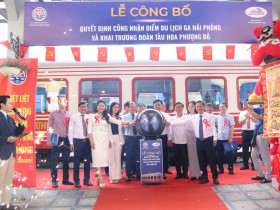 Hải Phòng: Khai trương đoàn tàu du lịch hoa phượng đỏ tuyến Hải Phòng - Hà Nội
