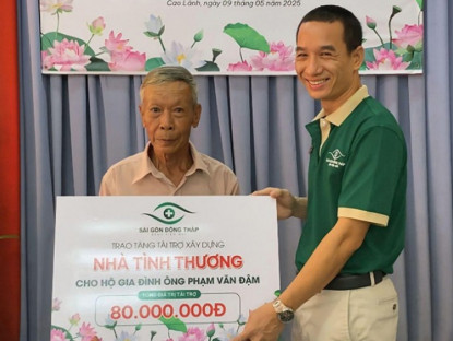 Thông tin doanh nghiệp - Bệnh viện Mắt Sài Gòn Đồng Tháp hỗ trợ xây nhà tình thương cho người dân khó khăn tại Cao Lãnh