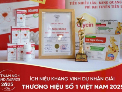 Thông tin doanh nghiệp - TPBVSK Ích Niệu Khang vinh danh thương hiệu được tin dùng số 1 Việt Nam – khẳng định vị thế dẫn đầu trong việc giảm tiểu đêm
