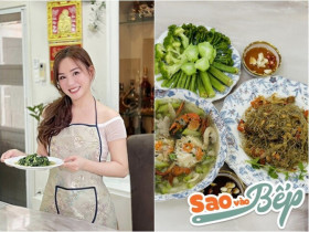 Sao nữ ở nhà 1.400m2 khoe bữa cơm nấu cho 3 con, Trương Ngọc Ánh - Kha Ly khen nức nở
