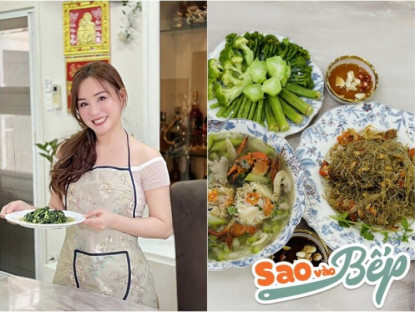 Gia đình - Sao nữ ở nhà 1.400m2 khoe bữa cơm nấu cho 3 con, Trương Ngọc Ánh - Kha Ly khen nức nở
