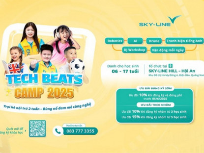 Thông tin doanh nghiệp - TECH BEATS CAMP 2025 - Trại hè công nghệ và đa giác quan: Khơi dậy đam mê, cho con một mùa hè bổ ích