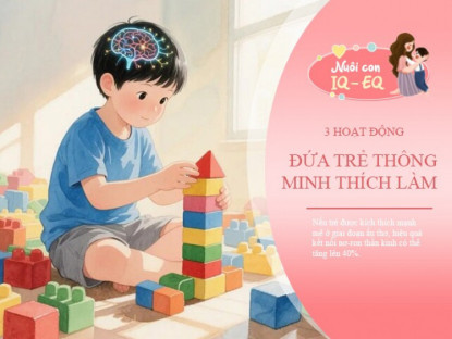 Gia đình - Trẻ thông minh thích làm 3 hoạt động, học một biết mười