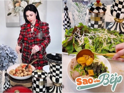 Gia đình - Hoa hậu lồng lộn lên đồ trăm triệu vào bếp nấu nồi bún riêu 1 triệu, bị bình luận &quot;tội gì phải khổ&quot;