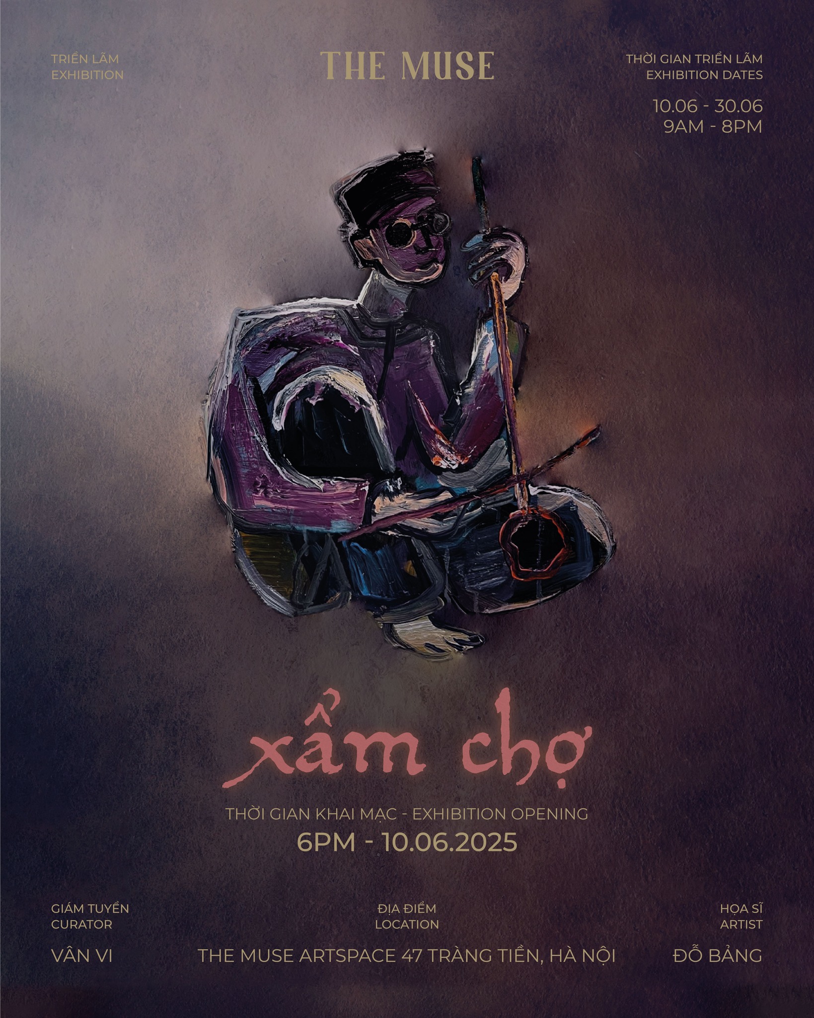 "Xẩm chợ" - hồn quê Kinh Bắc trong hội họa Đỗ Bảng - 1
