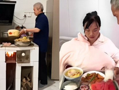 Gia đình - Bố chồng U70 dậy sớm mỗi ngày nấu cơm cữ cho con dâu, nhìn món ăn trên bàn cô gái rơi nước mắt