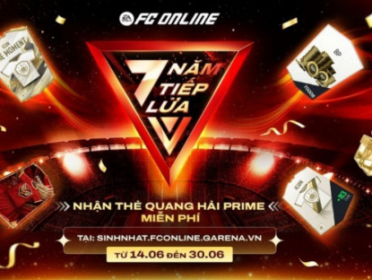 Thông tin doanh nghiệp - FC Online mừng sinh nhật 7 tuổi: Tặng thẻ Quang Hải Prime cùng hàng loạt quà xịn tri ân game thủ Việt Nam