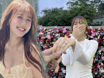 Giải trí - Nhung Gumiho cười rạng rỡ khi được bạn trai cầu hôn
