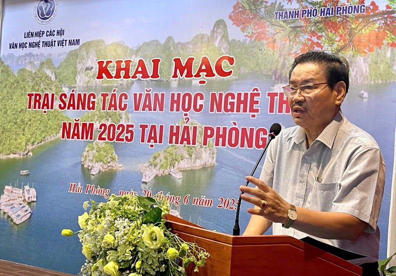 Liên hiệp các Hội văn học nghệ thuật Việt Nam khai mạc Trại sáng tác văn học nghệ thuật Hải Phòng 2025 - 5