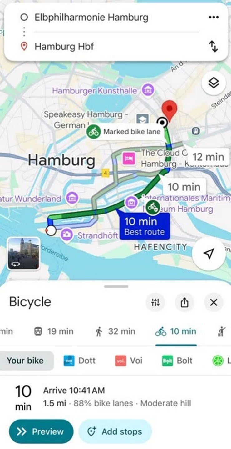Google Maps bổ sung chức năng giúp chọn cách di chuyển tối ưu - 1