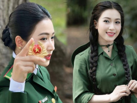 Gặp lại thượng úy xinh đẹp khiến dân mạng xôn xao