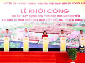 Khởi công xây dựng đền thờ Đức vua Ngô Quyền