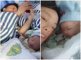 Người phụ nữ 44 tuổi, có con trai 24 tuổi bất ngờ sinh em bé, không hề biết mình mang thai