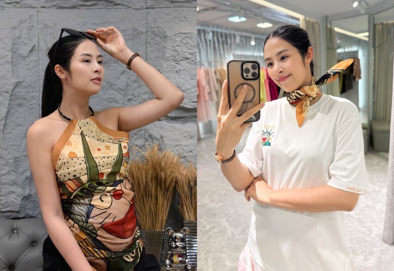 Hoa hậu Ngọc Hân bế bụng bầu xinh xuống phố, lỡ miệng tiết lộ thú vị về em bé - 4