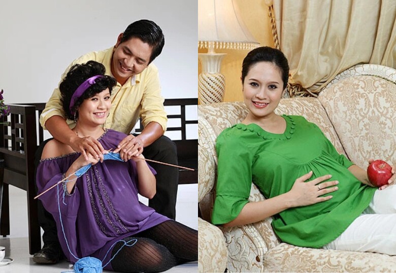 Sao Việt đẻ 2 con cách nhau 10 tuổi: Thanh Thuý bị đồn có bầu để níu giữ hôn nhân, &#34;vợ Quốc Trường&#34; sinh xong càng rạng rỡ - 6