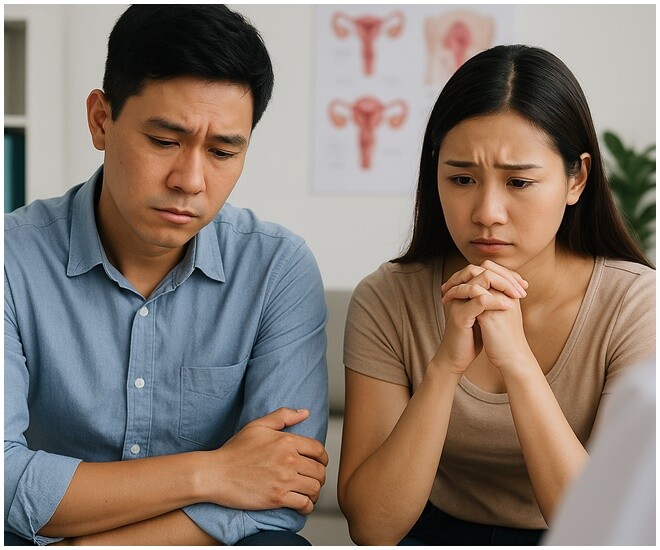 Cặp đôi mất 1 năm cố gắng có con nhưng không thành, kết quả kiểm tra khiến người chồng bủn rủn chân tay - 1