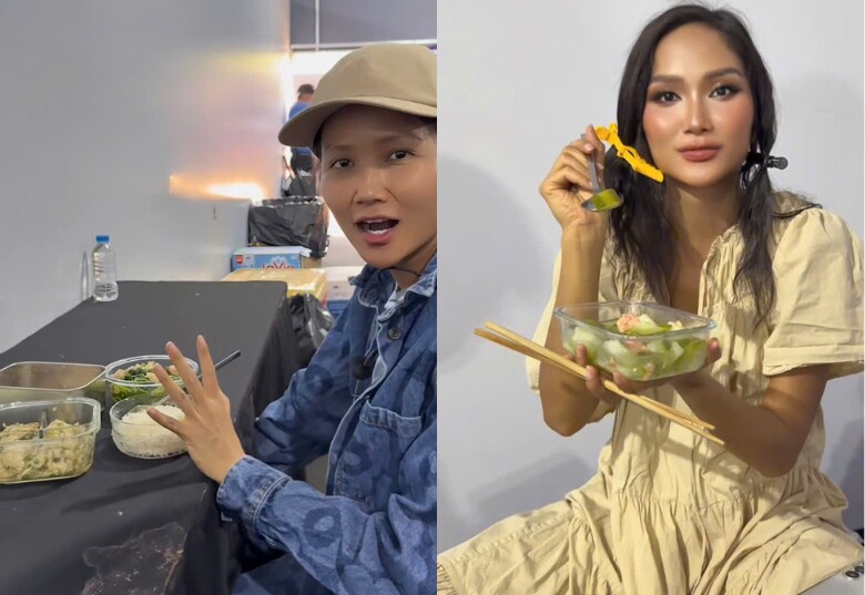 H’Hen Niê mang thai ăn đủ món từ đặc sản đến dân dã, chồng dậy từ 4h sáng chưng cả &#34;thau yến&#34; cho vợ bầu - 5