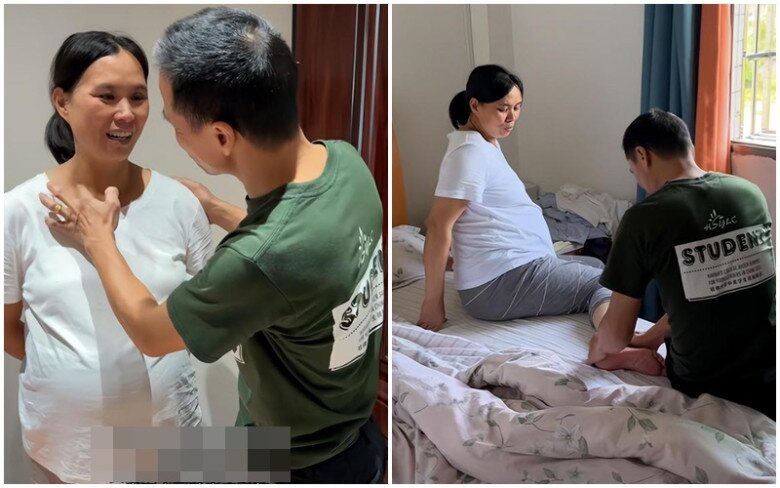 Người phụ nữ 48 tuổi mang thai 7 tháng mới biết, sinh con trong vòng 15 phút, con trai kém cháu trai 3 tuổi - 2
