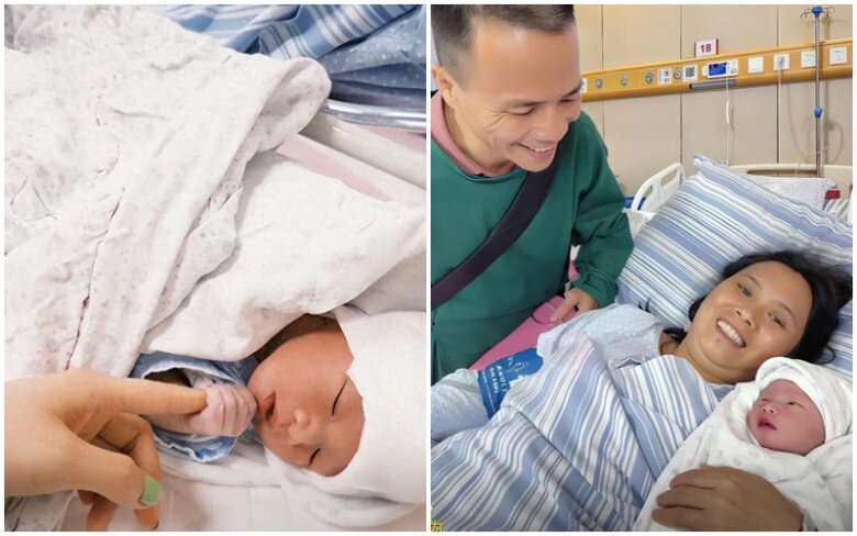 Người phụ nữ 48 tuổi mang thai 7 tháng mới biết, sinh con trong vòng 15 phút, con trai kém cháu trai 3 tuổi - 4
