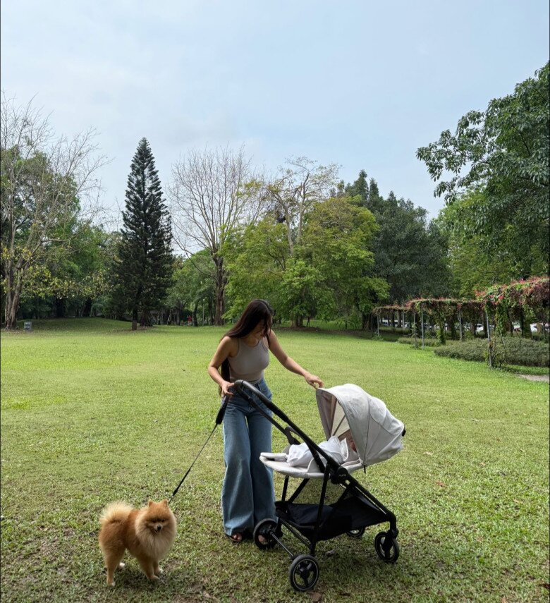 Vợ thủ môn Đặng Văn Lâm khoe body quá &#34;mlem&#34; sau sinh 2 tháng, dân tình nổ tranh cãi chuyện không ở cữ - 5