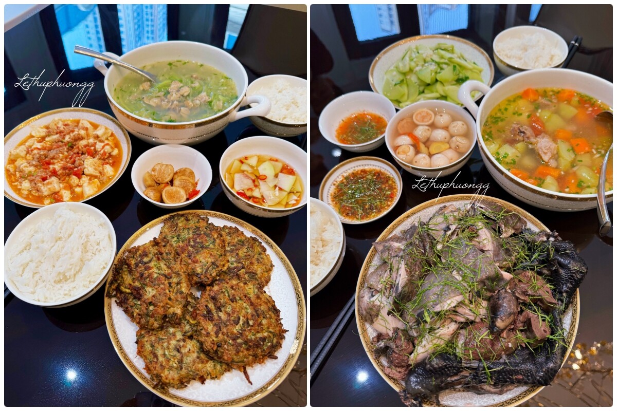 9X học nấu ăn từ mẹ đẻ và mẹ chồng, khoe những bữa cơm nhà siêu chất lượng, thơm ngon - 4