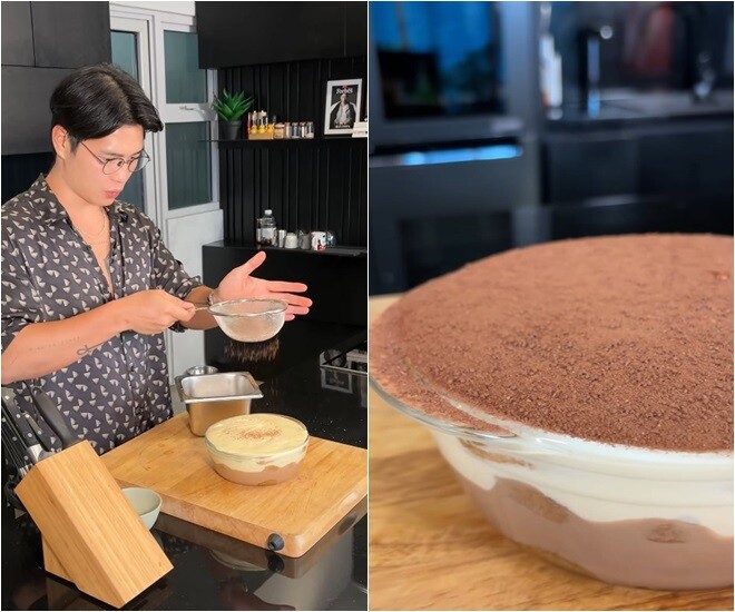 Chồng Ngô Thanh Vân bị &#34;bắt quả tang&#34; khi định trốn vợ bầu ăn khuya với bánh ngon tự làm - 7