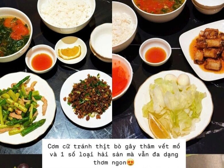 MC Mai Ngọc khoe &#34;cơm canh sáng tối&#34; dù bận bịu chăm con nhỏ, đổi món ngon cho ngày hè nóng nực - 7