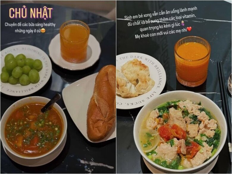 MC Mai Ngọc khoe &#34;cơm canh sáng tối&#34; dù bận bịu chăm con nhỏ, đổi món ngon cho ngày hè nóng nực - 4