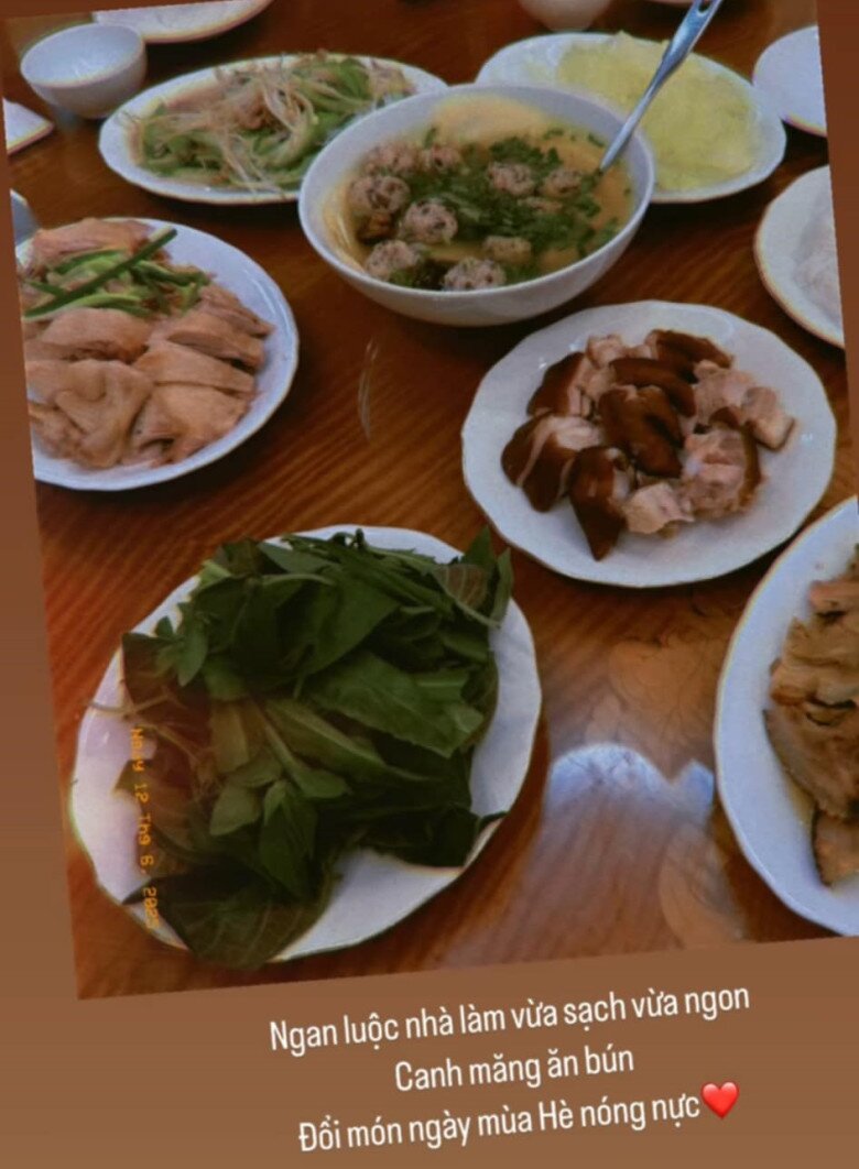 MC Mai Ngọc khoe &#34;cơm canh sáng tối&#34; dù bận bịu chăm con nhỏ, đổi món ngon cho ngày hè nóng nực - 2