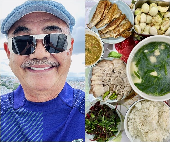 NSND Việt Anh khoe bữa cơm đạm bạc nhưng mọi người đều nhận xét: &#34;Nhiều đạm tốn bạc&#34; - 1