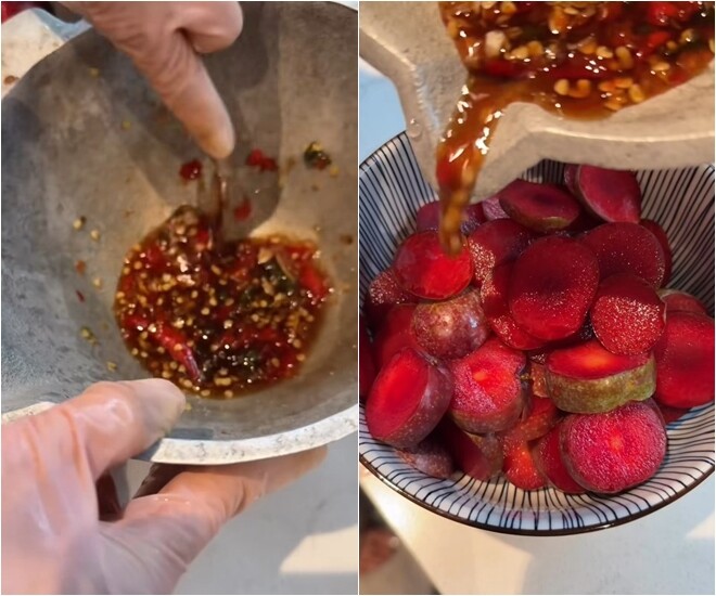 Nữ ca sĩ ở nhà hàng chục tỷ khoe bữa &#34;chill&#34; trên sân thượng, có món mận ngon ứa nước miếng - 3