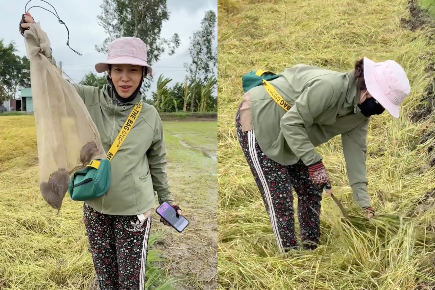 9X miền Tây bế bụng bầu đi giăng lưới bắt cá, lan tỏa nếp sống chân quê thu hút triệu view - 5