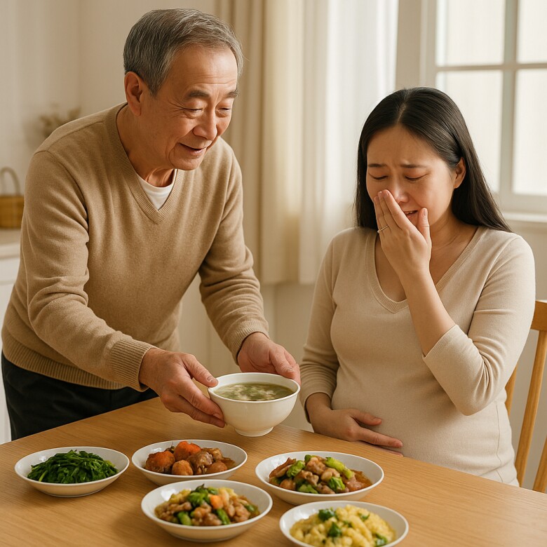 Bố chồng U70 dậy sớm mỗi ngày nấu cơm cữ cho con dâu, nhìn món ăn trên bàn cô gái rơi nước mắt - 4