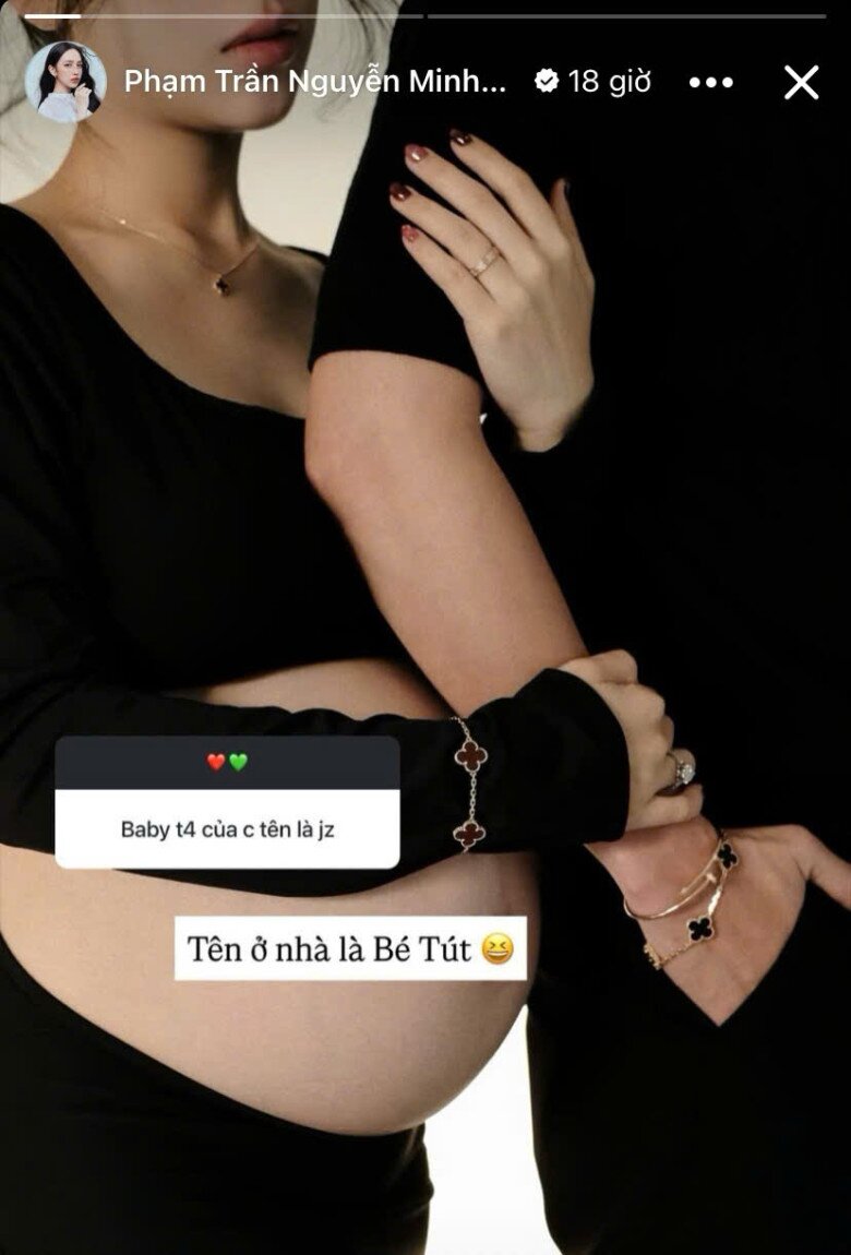 Con gái đại gia Minh Nhựa khoe tên gọi ở nhà cute của con trai út, bầu tháng cuối bụng không vết rạn - 2