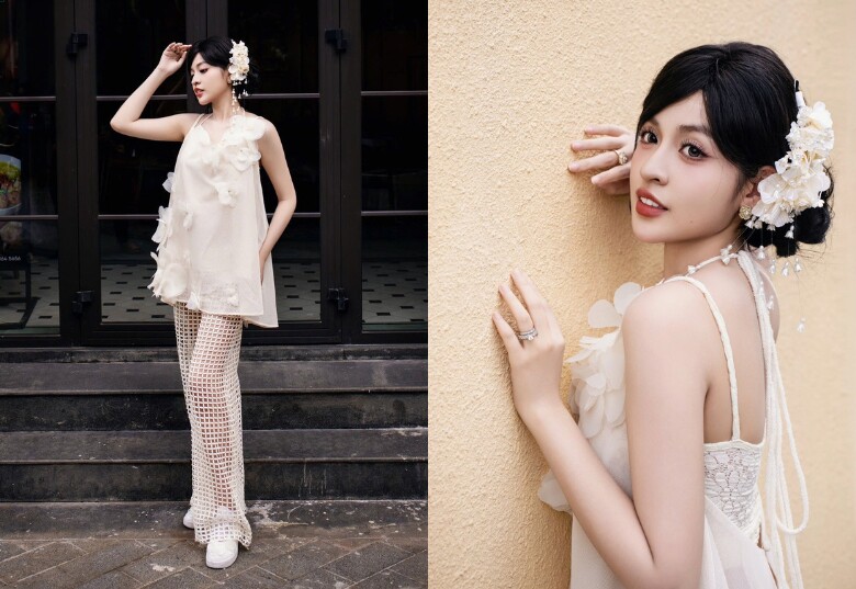 Hot girl 2k quê Gia Lai diện bikini nhỏ xíu khoe bụng bầu xinh, nhan sắc ngày càng thăng hạng sau khi lấy chồng CEO - 7
