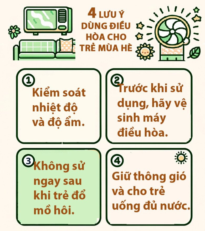 Vào mùa hè, dùng điều hòa 26 độ là tốt nhất cho trẻ? Bác sĩ Nhi nói mức nhiệt độ này mới đúng chuẩn để con không ốm - 7
