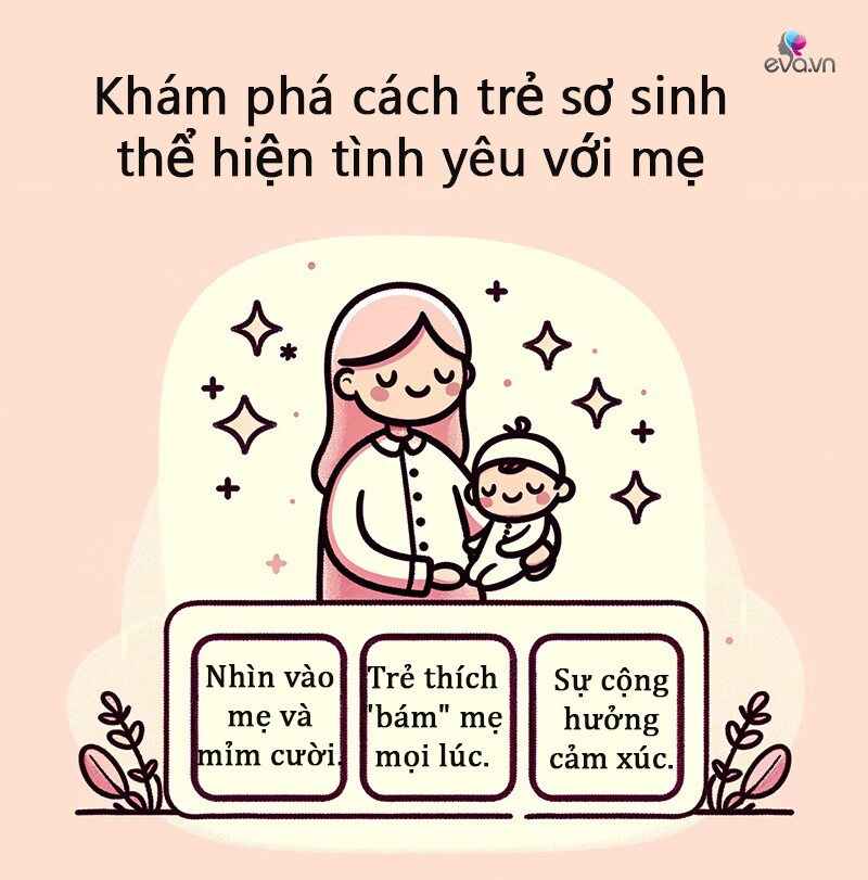 3 hành động đáng yêu của trẻ sơ sinh như thay lời muốn nói &#34;Con yêu mẹ&#34; - 3