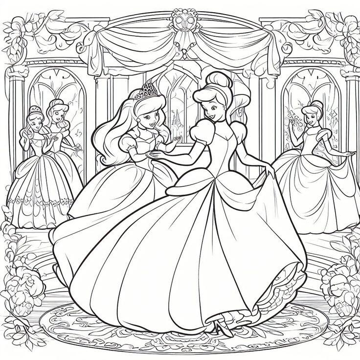 Top 20 bức tranh tô màu những nàng công chúa Disney xinh đẹp nhất - 17
