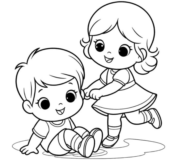 20 tranh tô màu ngày Quốc tế Thiếu nhi, bé tự tay tạo nên bức tranh đẹp cho ngày vui của mình - 12