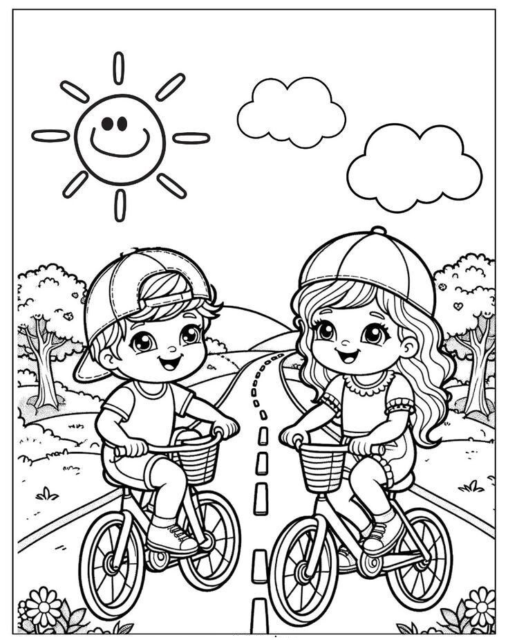 20 tranh tô màu ngày Quốc tế Thiếu nhi, bé tự tay tạo nên bức tranh đẹp cho ngày vui của mình - 14