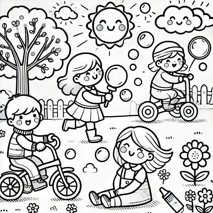 20 tranh tô màu ngày Quốc tế Thiếu nhi, bé tự tay tạo nên bức tranh đẹp cho ngày vui của mình - 17