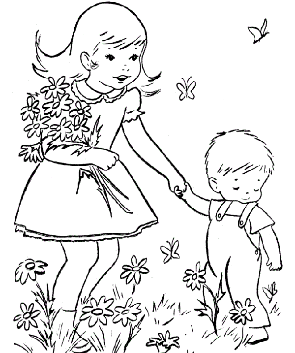 Tranh tô màu theo chủ đề: Gợi ý 20 mẫu tranh tô màu bé làm thiệp tặng mẹ - 14