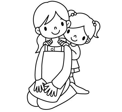 Tranh tô màu theo chủ đề: Gợi ý 20 mẫu tranh tô màu bé làm thiệp tặng mẹ - 8