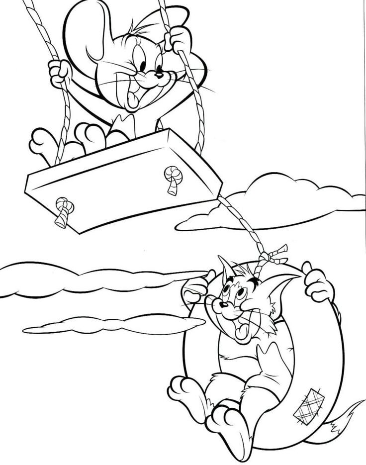 Tranh tô màu &#39;&#39;Tom và Jerry&#39;&#39; tinh nghịch, bé mầm non thỏa thích tạo ra bức tranh vui nhộn - 6