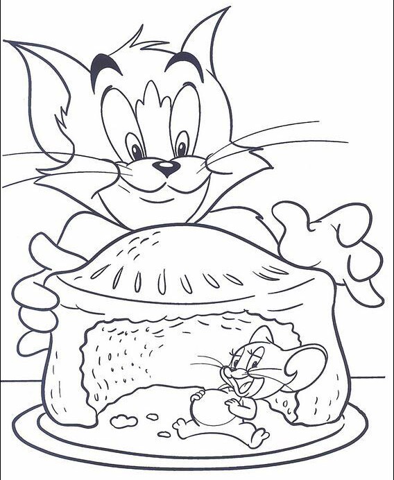 Tranh tô màu &#39;&#39;Tom và Jerry&#39;&#39; tinh nghịch, bé mầm non thỏa thích tạo ra bức tranh vui nhộn - 7