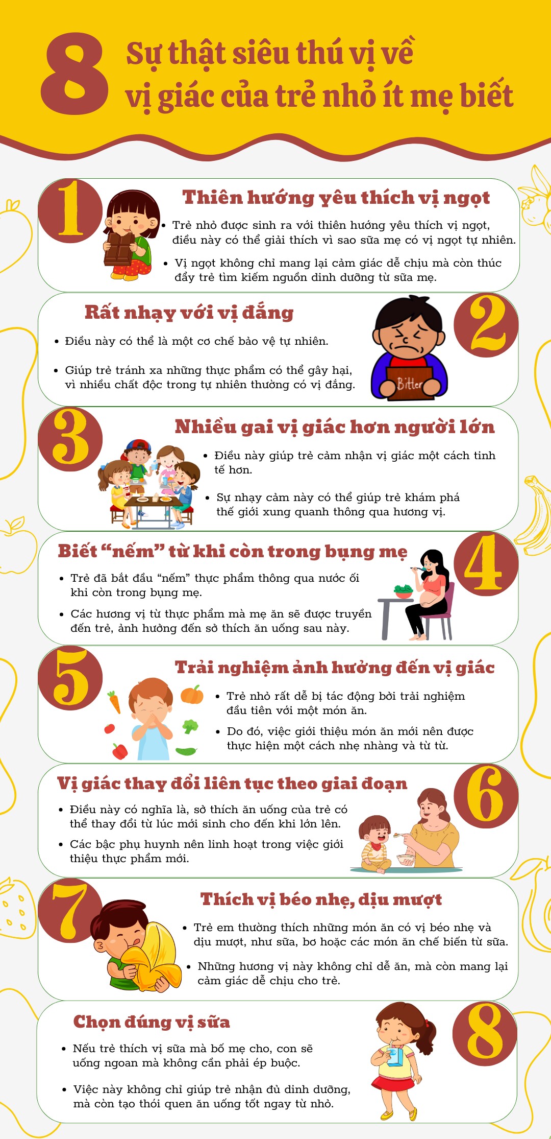 8 sự thật siêu thú vị về vị giác của trẻ nhỏ ít mẹ biết - 1