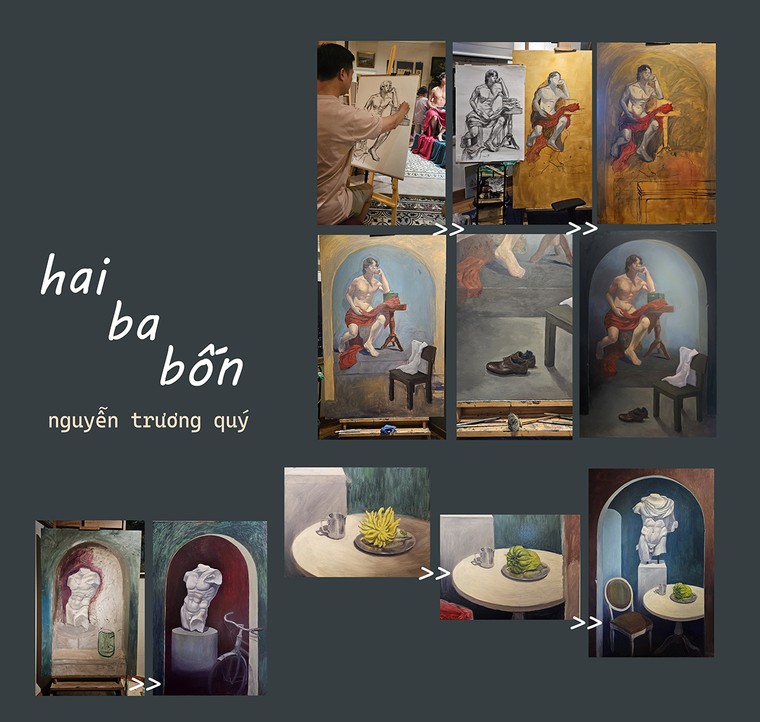 Triển lãm “Hai Ba Bốn…”: Hành trình tìm tòi và tự đối thoại sau mỗi lớp màu - 5